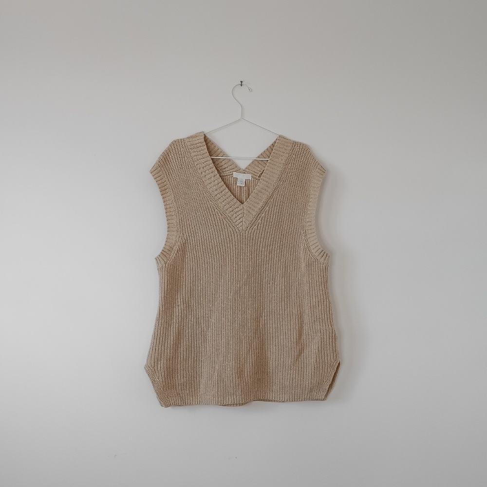H&M Sweater Vest in beige/creme